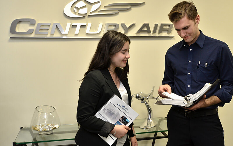 Professional recurrent training environment at Century Air, Essex County Airport, Caldwell New Jersey