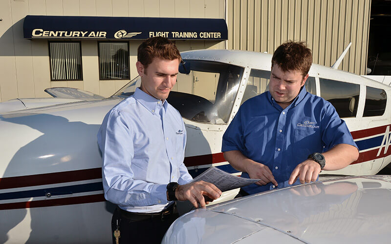 Recurrent training pilot at Essex County Airport, Century Air, Caldwell New Jersey near NYC