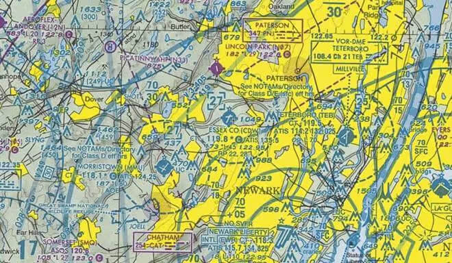 Essex County Airport Aeronautical chart