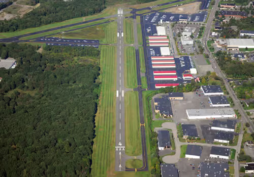 Essex County Airport runway in Fairfield, NJ